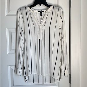 Forever 21 V Neck Long Sleeve Blouse